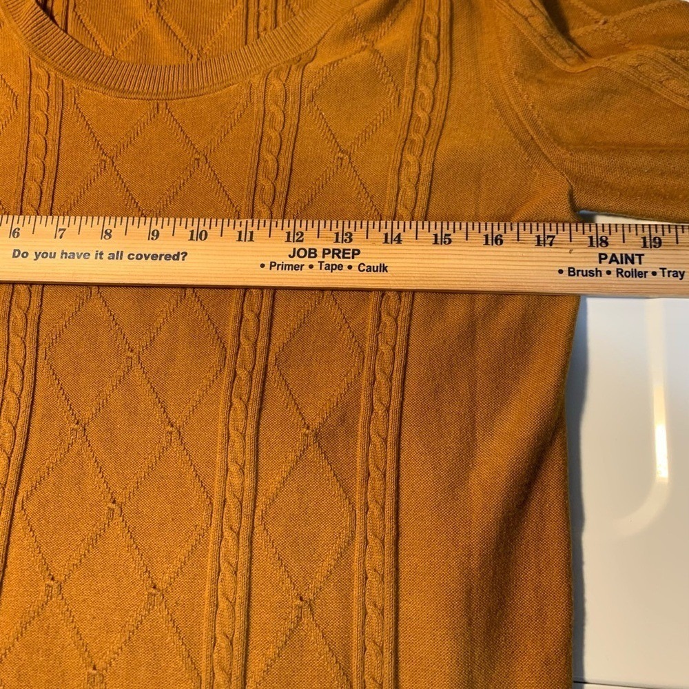 Banana Republic Cable Knit Sweater Womens Medium Classic Dark Academia Preppy - Picture 7 of 8